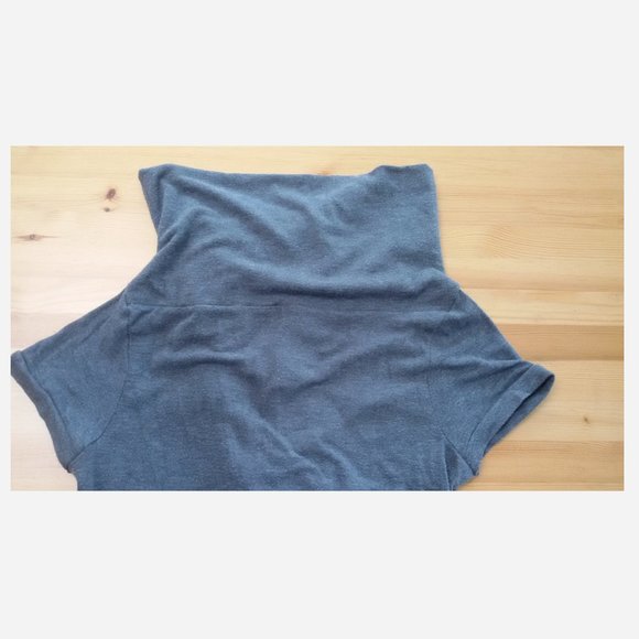 Le Chateau Grey Blouse Sz L - Picture 7 of 8